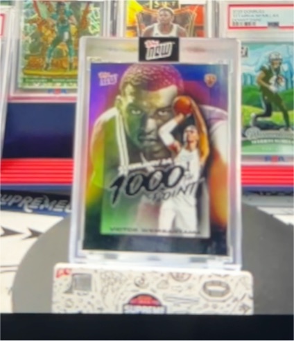 2023 Topps Now #VW-1 Victor Wembanyama 1000th Point — front