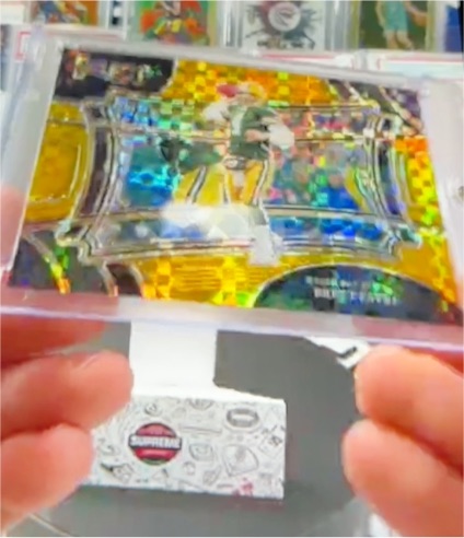 2023 Panini Select Field Level Davante Adams #349 Gold Prizm — front