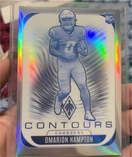 2025 Panini Phoenix #18 Omarion Hampton Contours — front