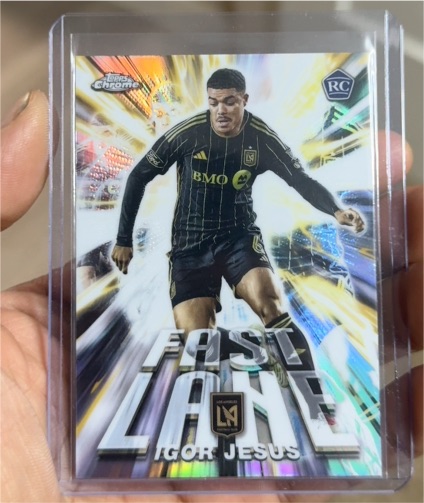 2025 Topps Chrome MLS Fast Lane #FL-7 Igor Jesus — front