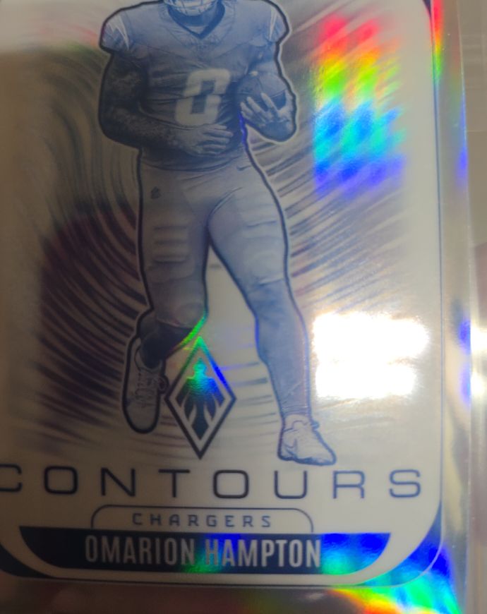2025 Panini Phoenix #18 Omarion Hampton Contours — front
