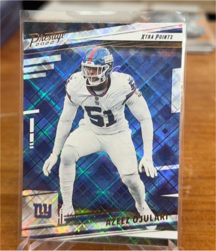 2022 Panini Prestige #223 Azeez Ojulari Xtra Points Diamond — front