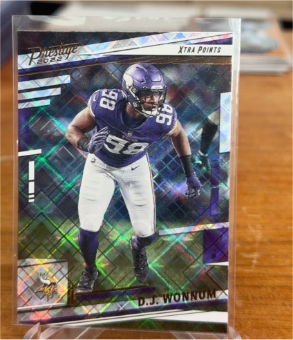 2022 Panini Prestige #196 D.J. Wonnum Xtra Points Diamond — front