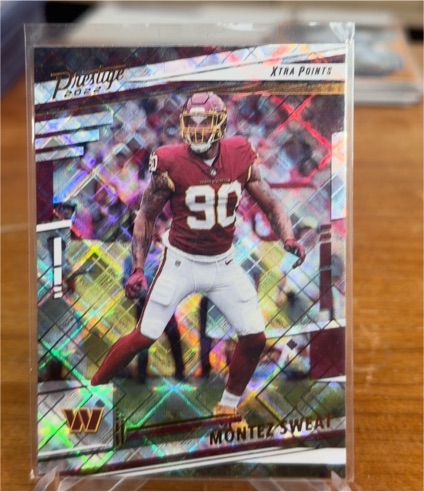 2022 Panini Prestige #299 Montez Sweat Xtra Points Diamond — front