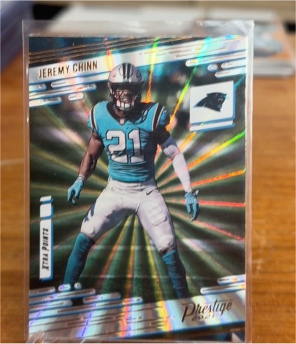 2021 Panini Prestige #77 Jeremy Chinn Xtra Points Sunburst — front