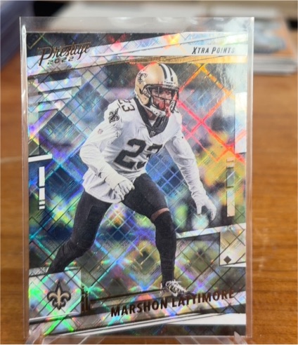 2022 Panini Prestige #214 Marshon Lattimore Xtra Points Diamond — front