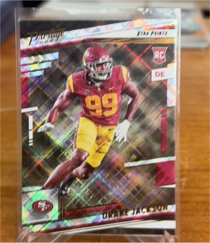 2022 Panini Prestige #359 Drake Jackson Xtra Points Diamond Rookie Card — front