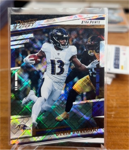 2022 Panini Prestige #25 Devin Duvernay Xtra Points Diamond — front
