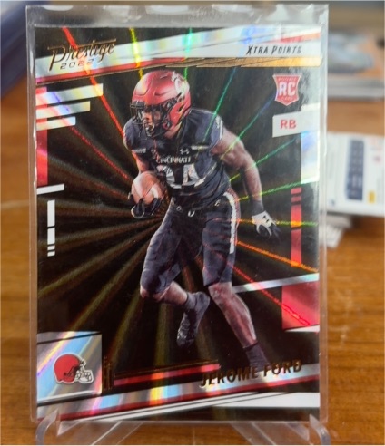 2022 Panini Prestige Xtra Points Sunburst #374 Jerome Ford — front