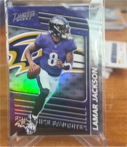 2022 Panini Prestige #FF-6 Lamar Jackson Franchise Favorites — front