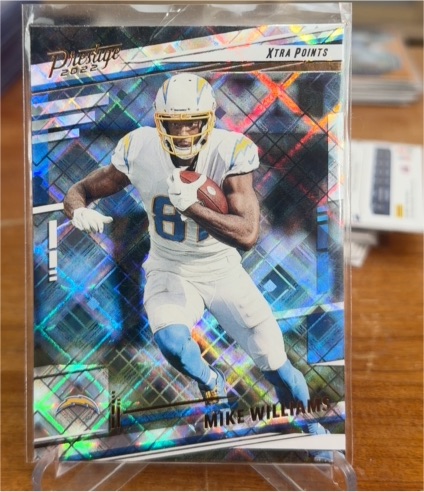 2022 Panini Prestige #153 Mike Williams Xtra Points Diamond — front