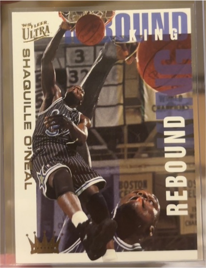 1994-95 Fleer Ultra #7 Shaquille O'Neal Rebound King — front