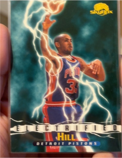 1995-96 Skybox Premium #283 Grant Hill Electrified Detroit Pistons — front