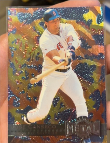 1996 Fleer Metal Universe #12 Jose Canseco — front