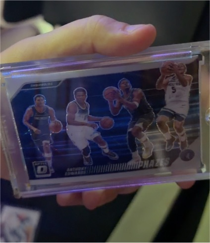 2023-24 Panini Donruss Optic Phazes #1 Anthony Edwards — front