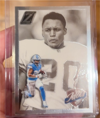 2024 Panini Zenith #5 Barry Sanders / Jahmyr Gibbs Idols — front