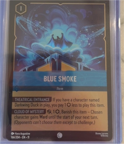 2023 Disney Lorcana Winterspell #166 Blue Smoke — front