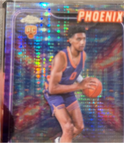 2025-26 Topps Chrome #109 Oso Ighodaro Purple Pulsar Refractor — front