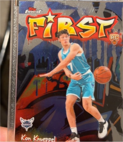 2026 Topps Finest First #F-4 Kon Knueppel — front
