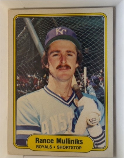 1982 Fleer #418 Rance Mulliniks Kansas City Royals — front
