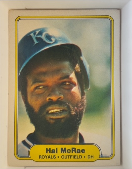 1982 Fleer #416 Hal McRae — front