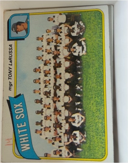 1980 Topps #112 Tony LaRussa Chicago White Sox Team Checklist — front