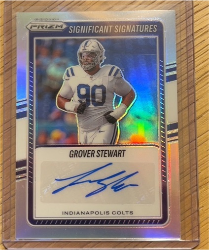 2025 Panini Prizm #SSI-GST Grover Stewart Significant Signatures — front
