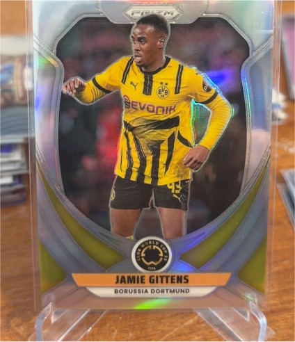 2025 Panini Prizm FIFA Club World Cup #44 Jamie Gittens Borussia Dortmund — front