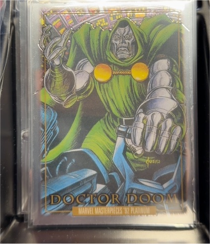 1992 Marvel Masterpieces Platinum #26 Doctor Doom — front