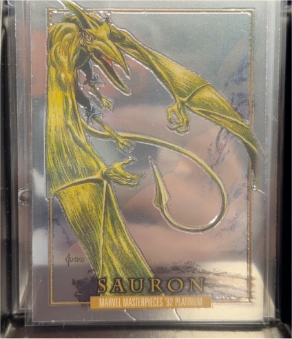2024 Skybox Marvel Masterpieces '92 Platinum #76 Sauron — front