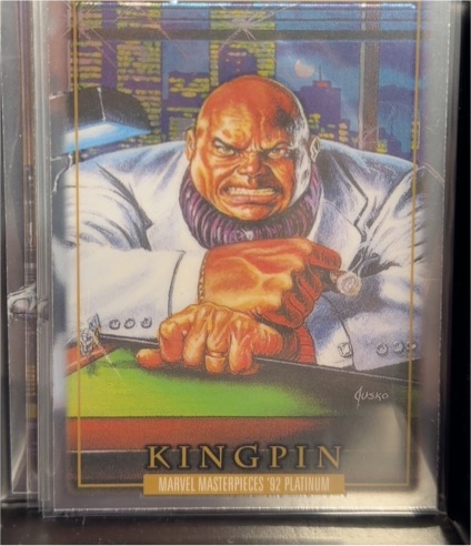2024 SkyBox Marvel Masterpieces '92 Platinum #43 Kingpin — front