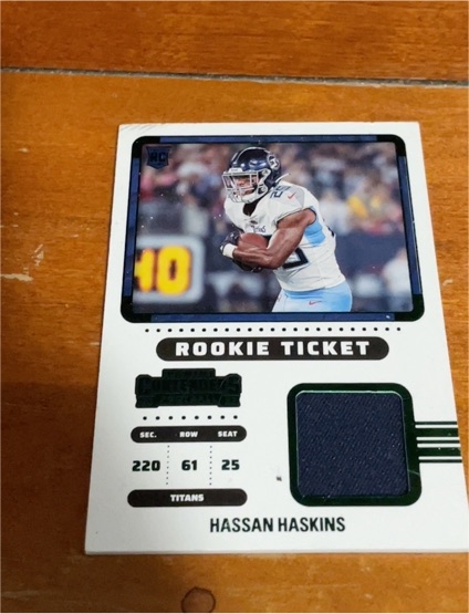 2022 Panini Contenders Rookie Ticket #RTS-HHA Hassan Haskins — front