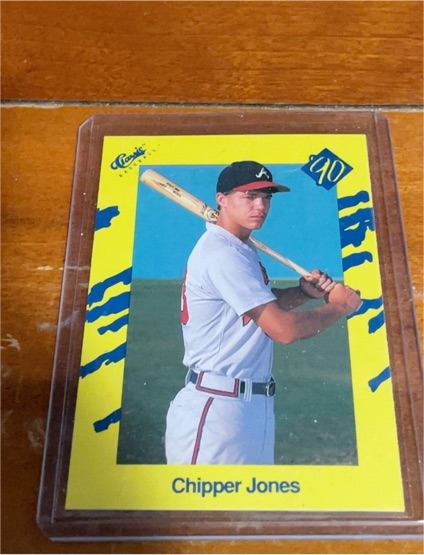 1990 Classic Update Yellow Travel Edition #T92 Chipper Jones — front