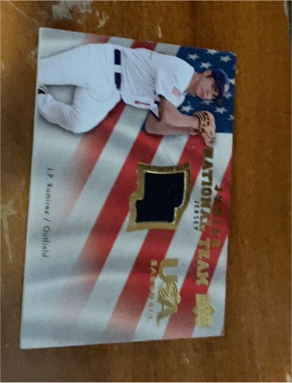 2008 Upper Deck USA Junior National Team Jerseys #USJR-JR J.P. Ramirez — front
