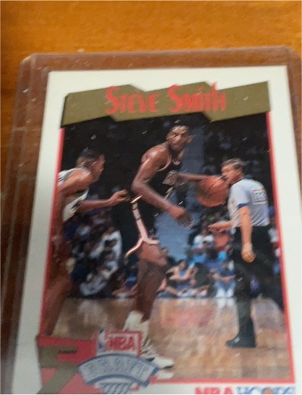 1991-92 NBA Hoops #550 Steve Smith — front