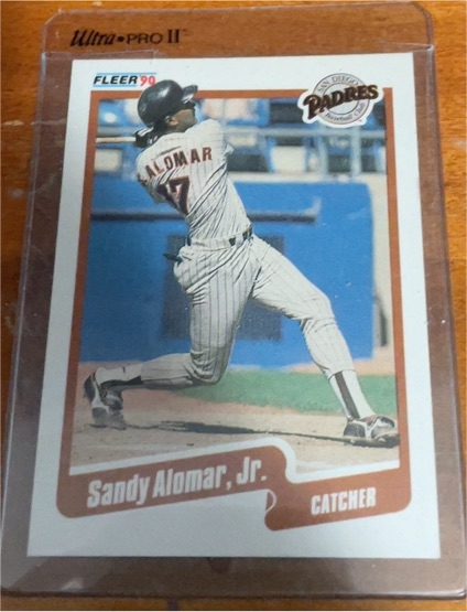 1990 Fleer #150 Sandy Alomar Jr. — front