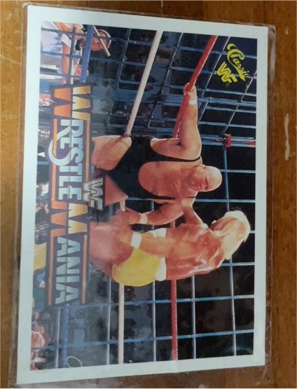 1990 Classic WWF The History of Wrestlemania #15 Hulk Hogan King Kong Bundy — front