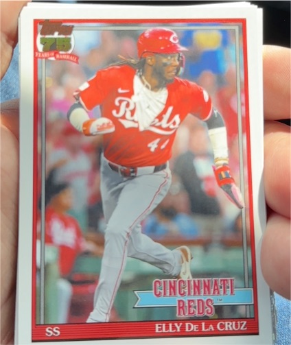 2026 Topps Series 1 1991 #T91-22 Elly De La Cruz — front
