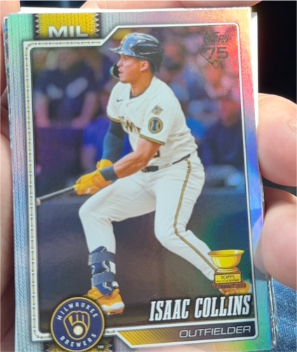 2026 Topps Series 1 #202 Isaac Collins — front