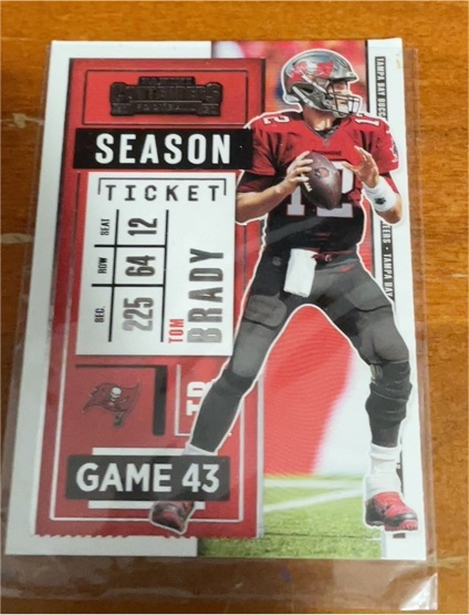 2020 Panini Contenders Season Ticket #12 Tom Brady — front