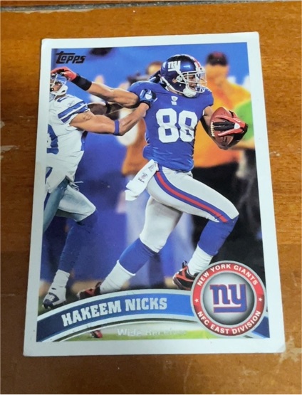 2011 Topps #340 Hakeem Nicks — front