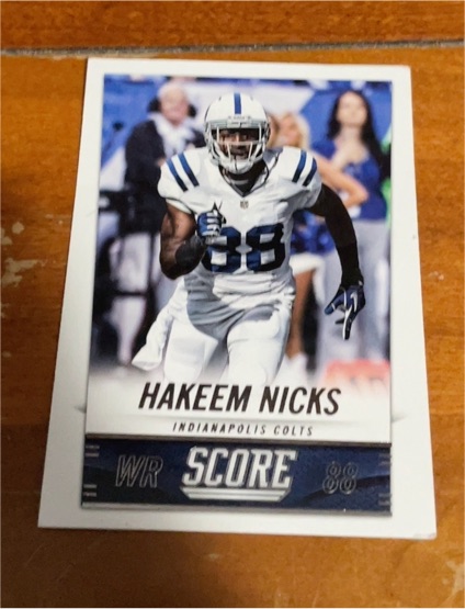 2014 Panini Score #97 Hakeem Nicks — front