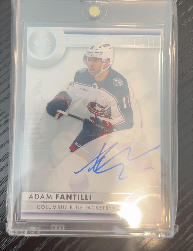 2023-24 Upper Deck SP Authentic #106 Adam Fantilli Future Watch Autograph — front