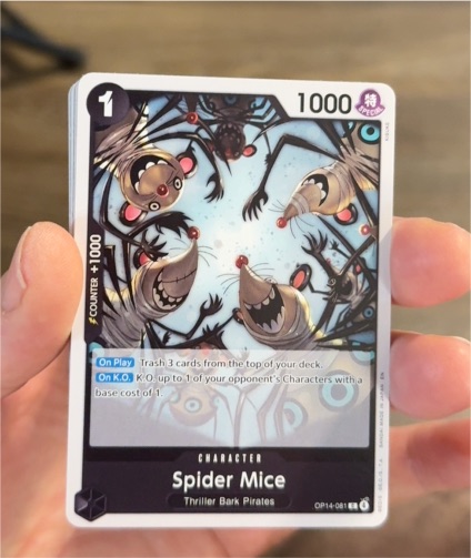 One Piece OP14-081 Spider Mice — front