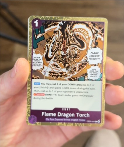 One Piece Card Game 2023 EB04-040 Flame Dragon Torch — front