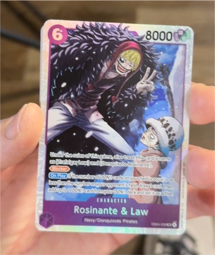 One Piece TCG EB04-038 Rosinante & Law — front
