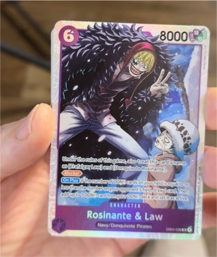 One Piece TCG EB04-038 Rosinante & Law — front