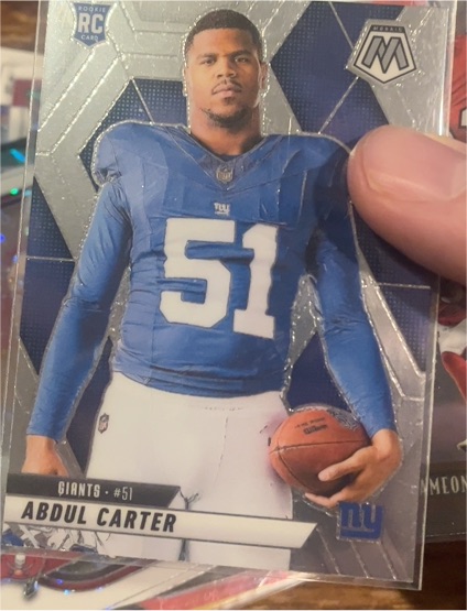 2025 Panini Mosaic #282 Abdul Carter RC Image Variation — front