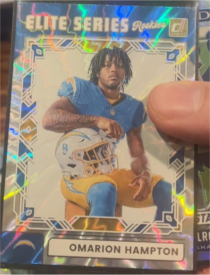 2025 Donruss Elite Series Rookies #ESR-OHN Omarion Hampton — front