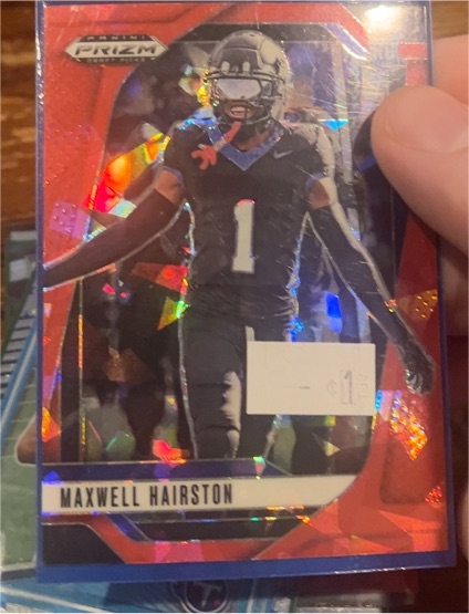 2025 Panini Prizm Draft Picks #45 Maxwell Hairston Red Ice Prizm Rookie — front